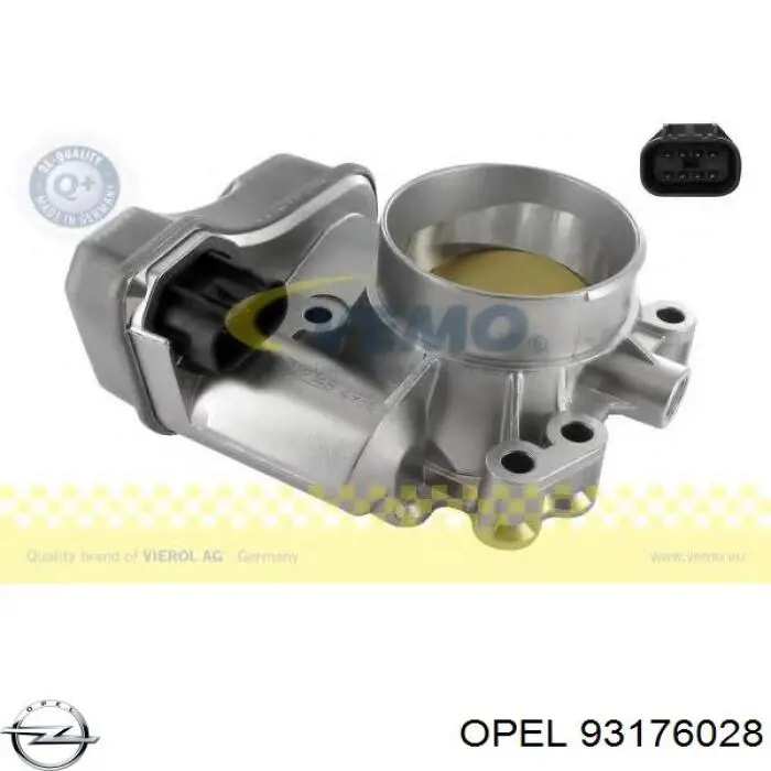 93176028 Opel cuerpo de mariposa completo