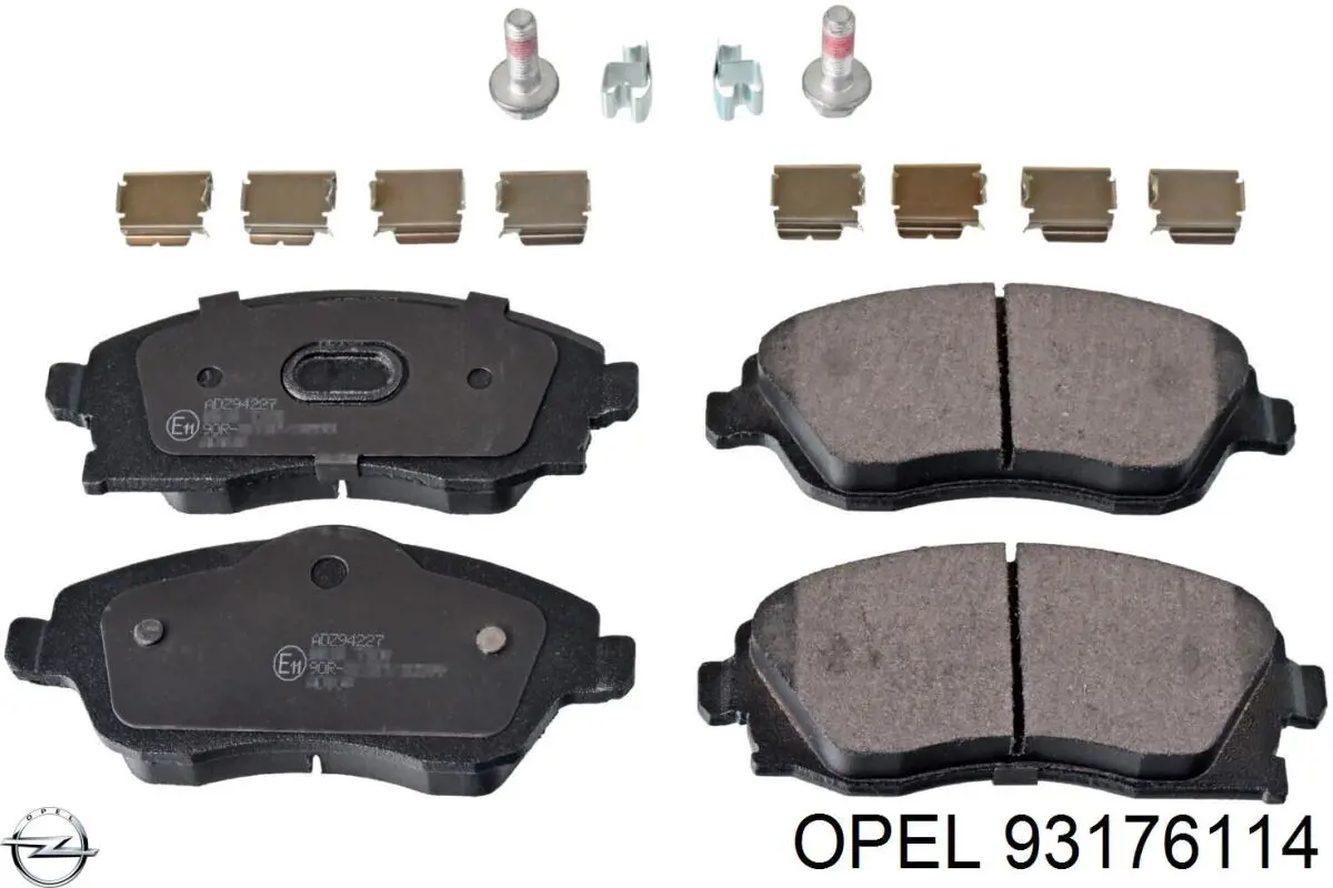 93176114 Opel pastillas de freno delanteras