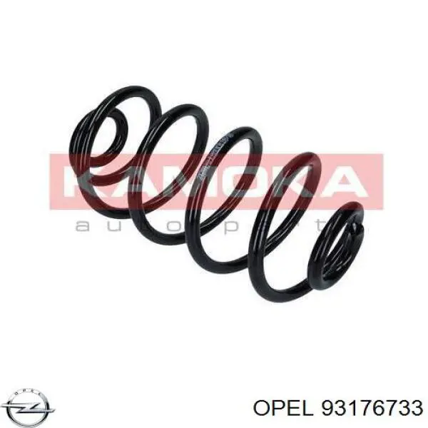 93176733 Opel muelle de suspensión eje trasero