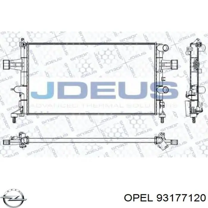 93177120 Opel radiador