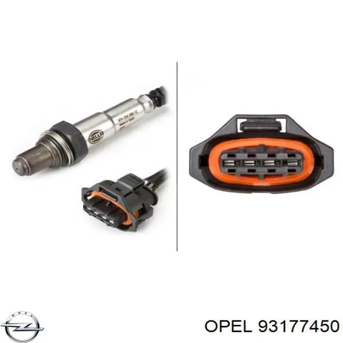Sonda lambda post catalizador Opel 93177450