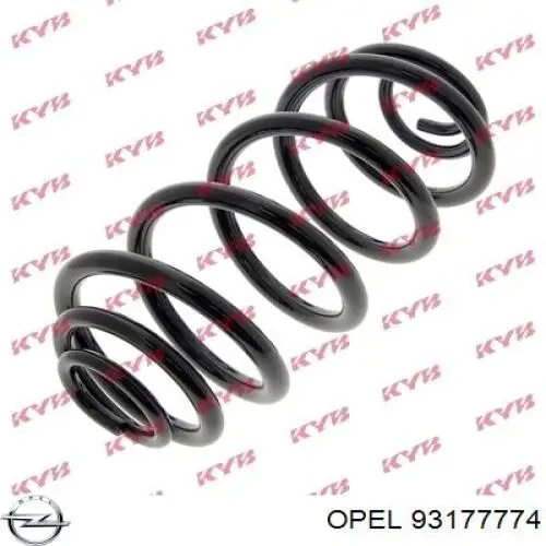 93177774 Opel muelle de suspensión eje trasero