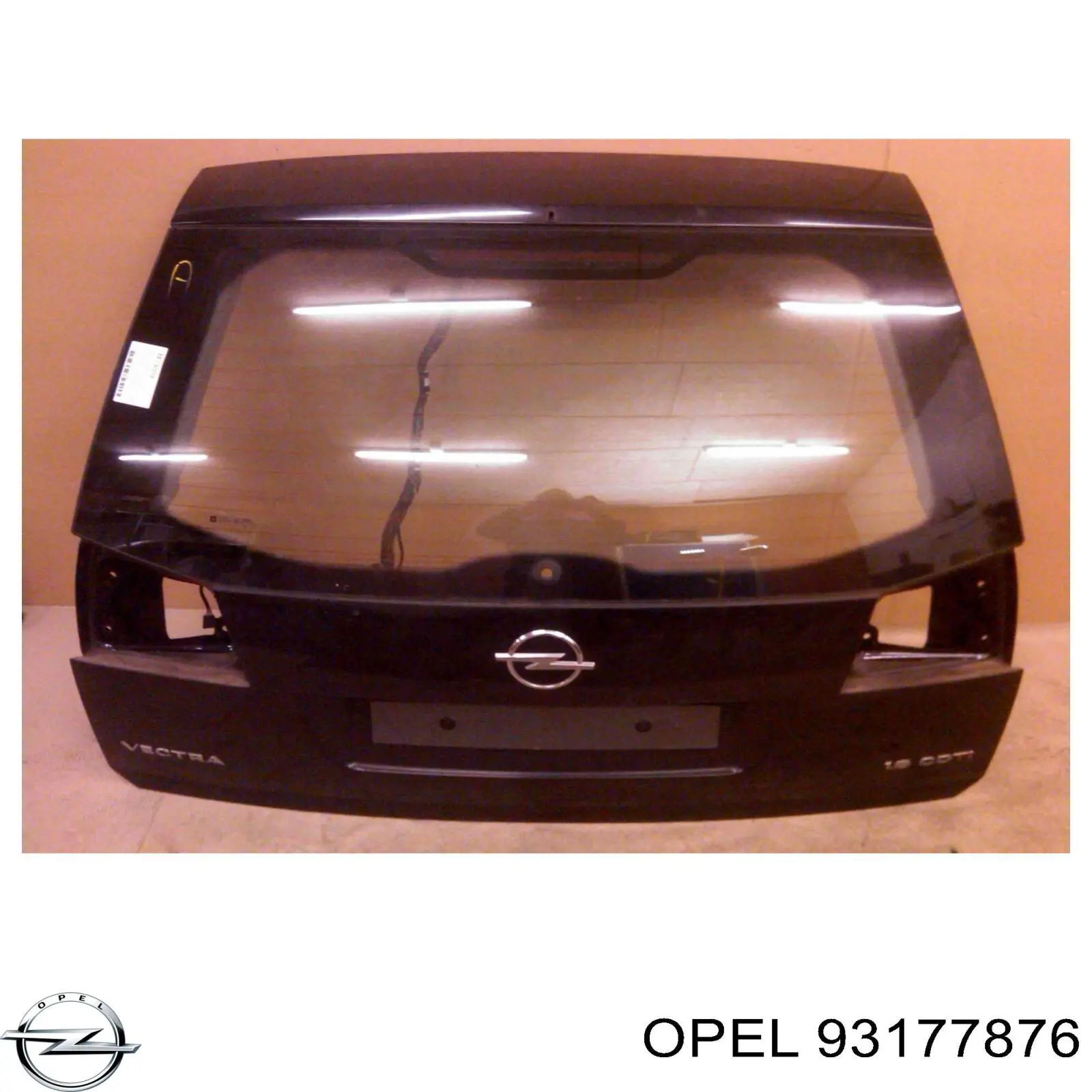 93177876 Opel puerta trasera de maletero (3/5a puerta trasera)