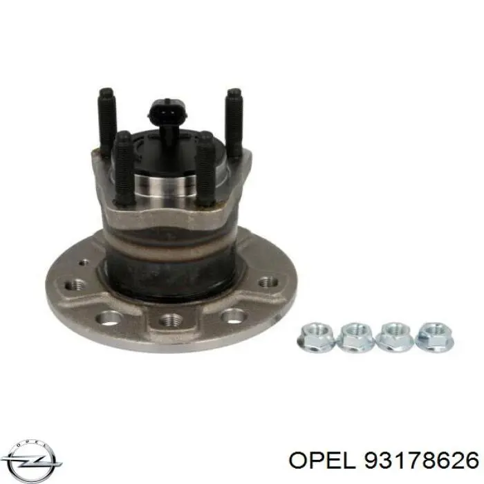 93178626 Opel Buje de rueda trasero