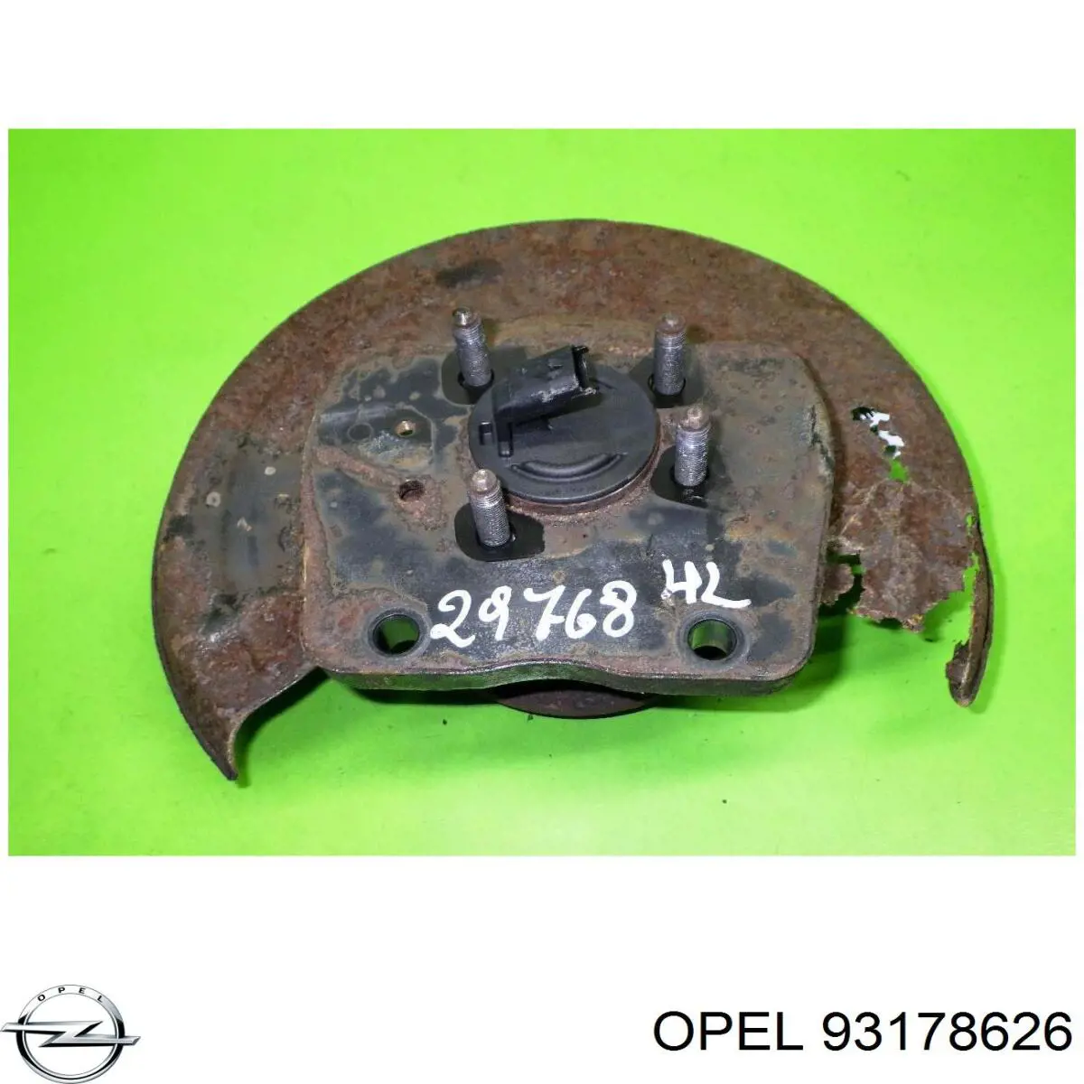 93178626 Opel cubo de rueda trasero