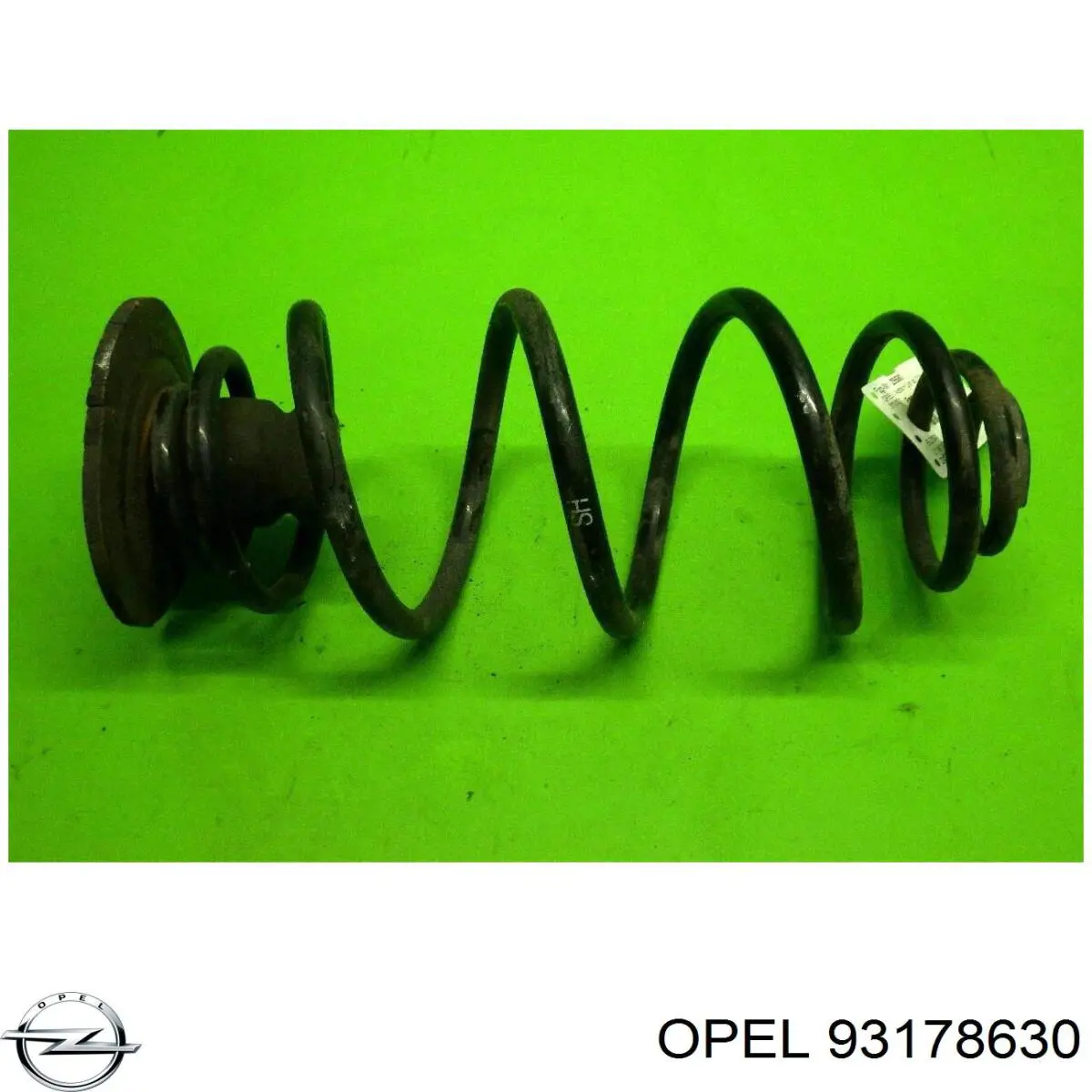 93178630 Opel muelle de suspensión eje trasero