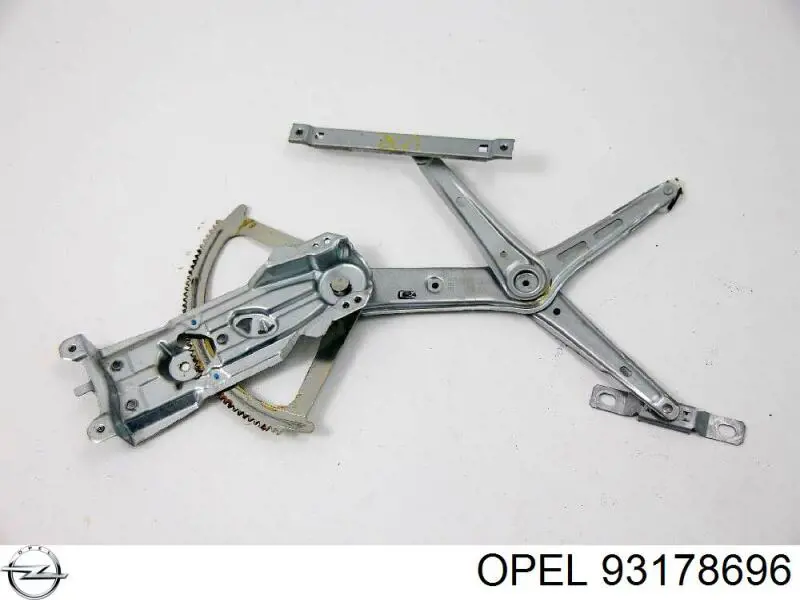 93178696 Opel mecanismo de elevalunas, puerta delantera derecha