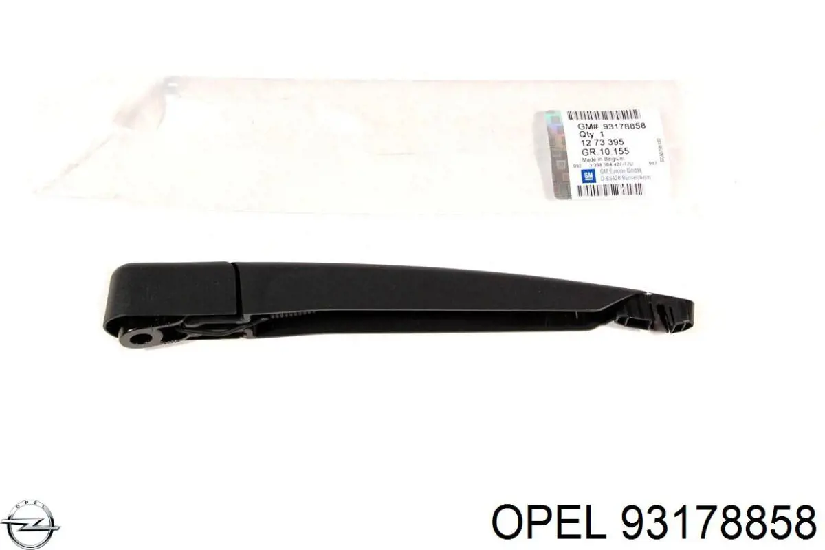 93178858 Opel brazo del limpiaparabrisas, trasero