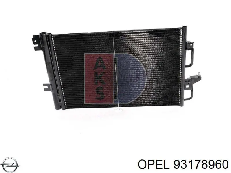 93178960 Opel condensador aire acondicionado