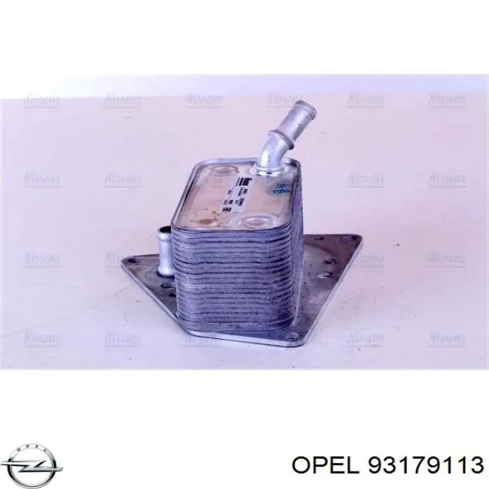 93179113 Opel radiador de aceite, bajo de filtro
