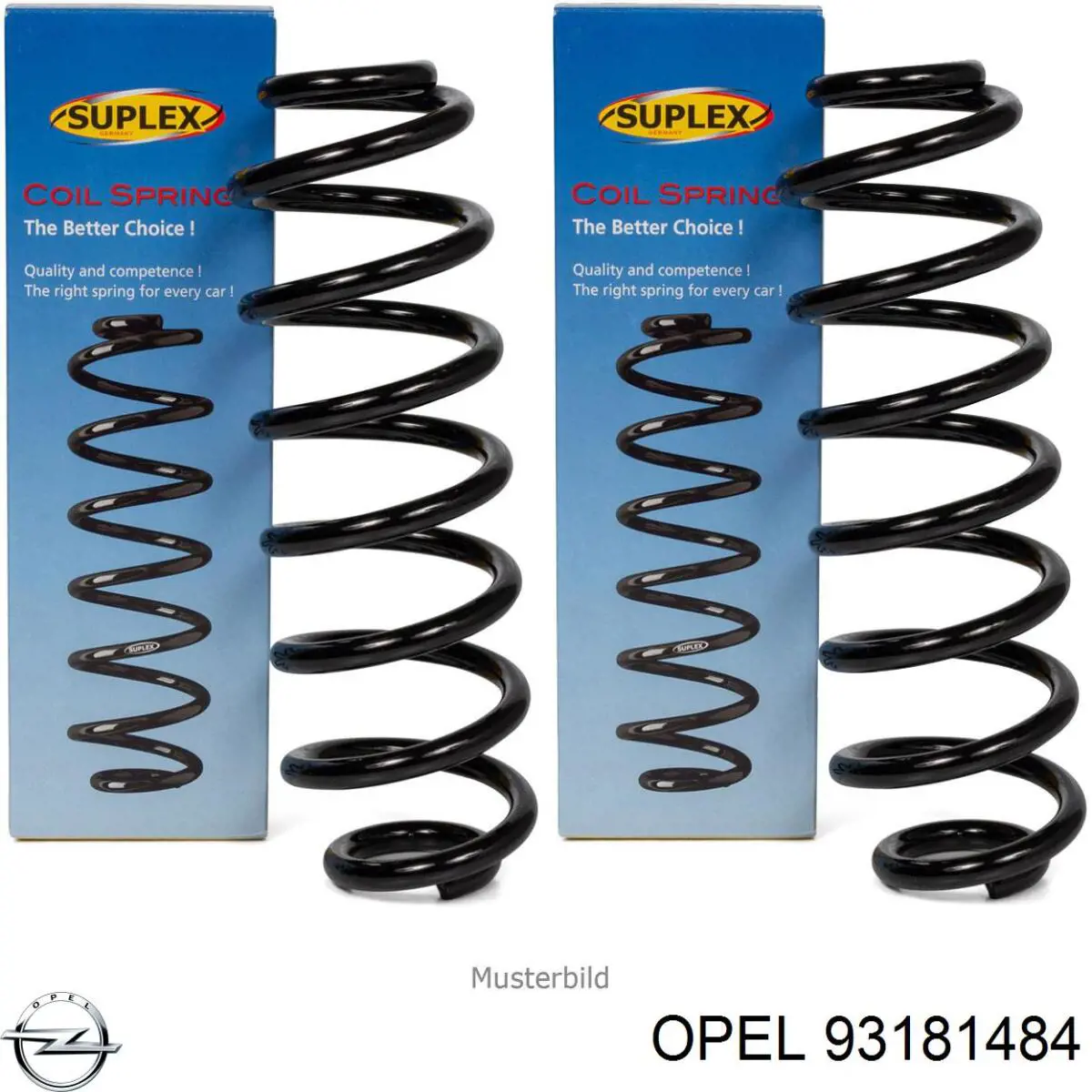 93181484 Opel muelle de suspensión eje trasero