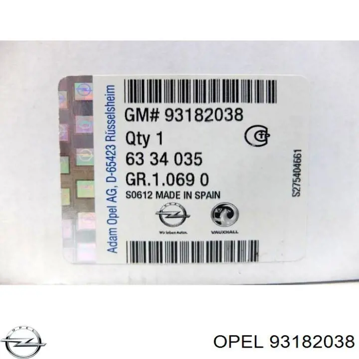 Comprar 93182038 Opel Bomba de agua para motor