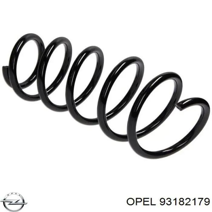93182179 Opel muelle de suspensión eje delantero