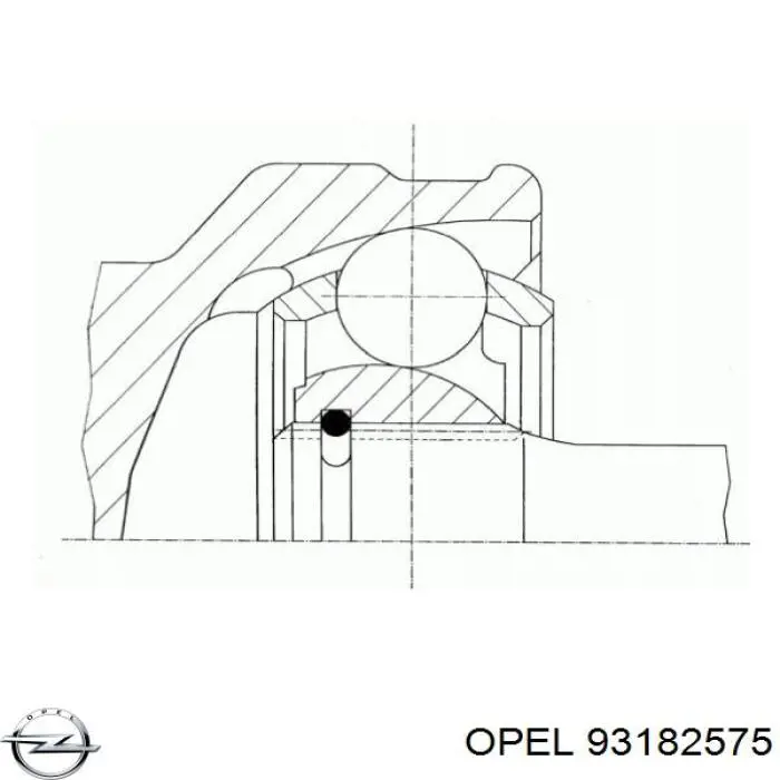 93182575 Opel junta homocinética exterior delantera