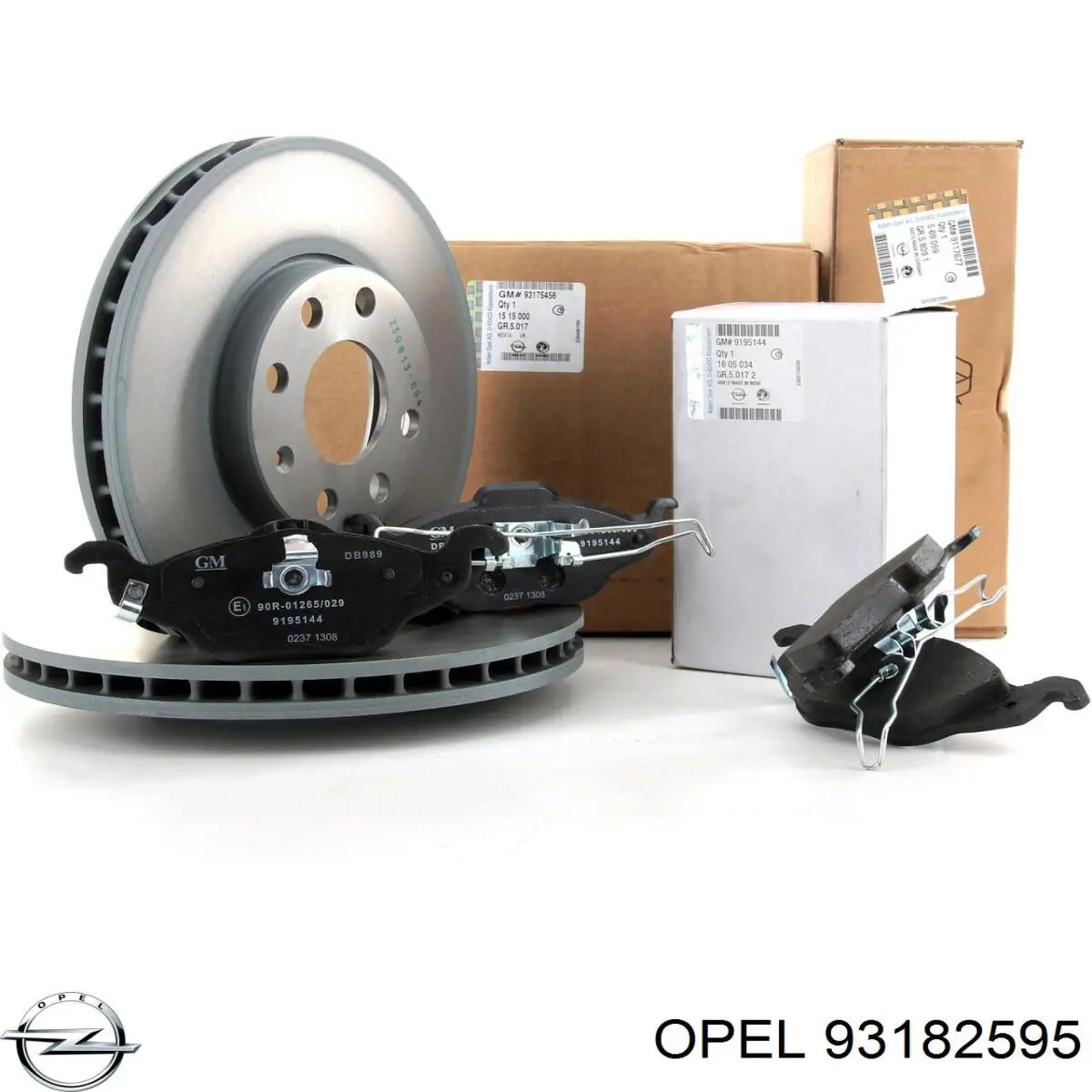 93182595 Opel Freno de disco trasero