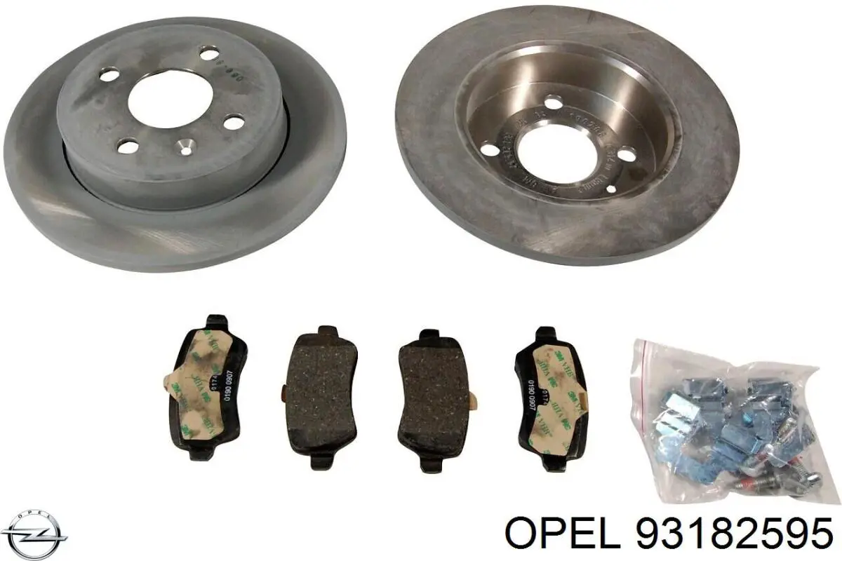 Disco de freno trasero Opel 93182595 precio, desde 99,33 EUR