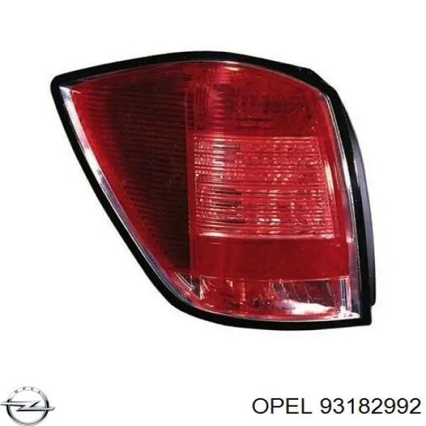 93182992 Opel piloto posterior izquierdo