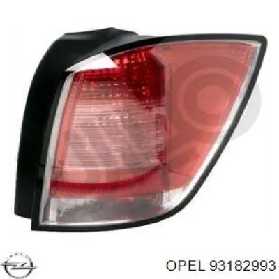 Piloto trasero derecho 93182993 Opel