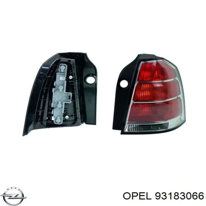 Comprar 93183066 Opel Piloto trasero derecho