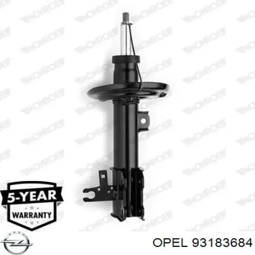 93183684 Opel amortiguador delantero izquierdo