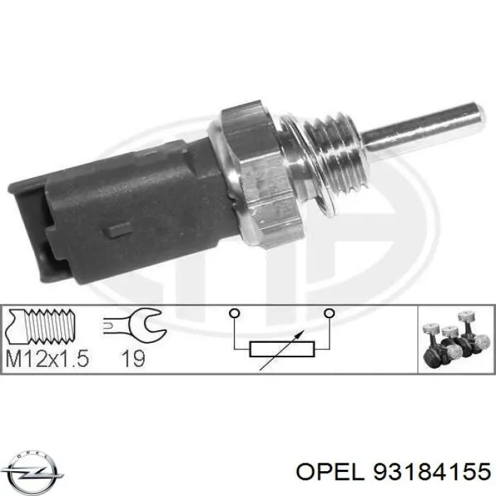 93184155 Opel sensor de temperatura