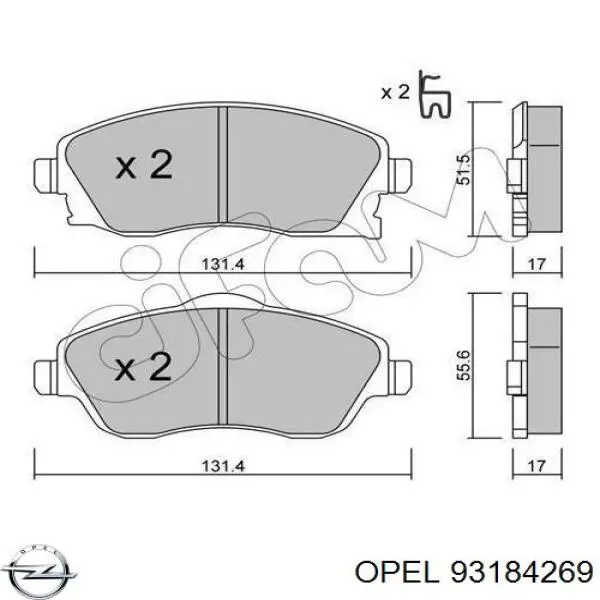 Pastillas de freno delanteras Opel Corsa F08, F68