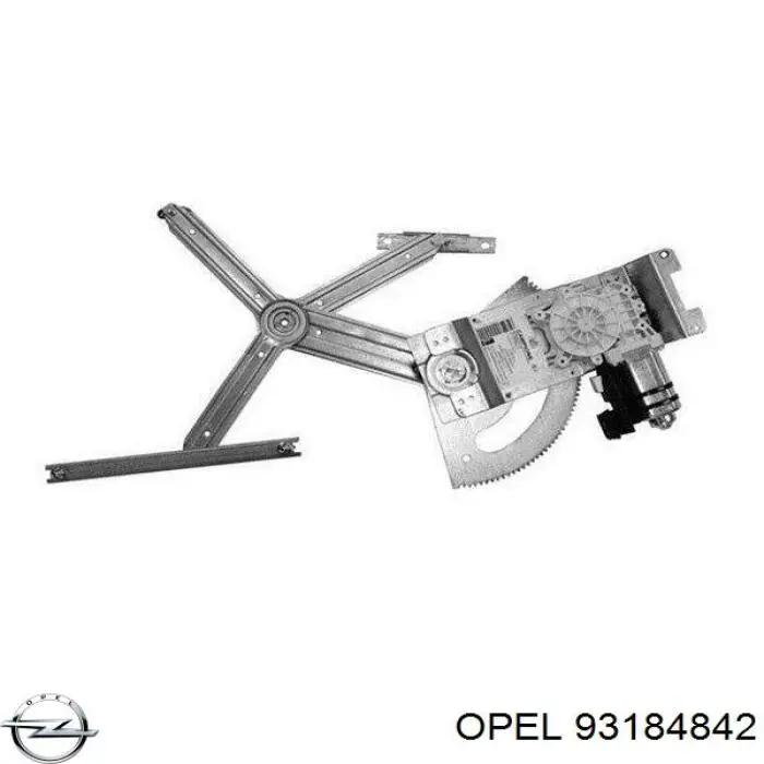 93184842 Opel mecanismo de elevalunas, puerta delantera izquierda
