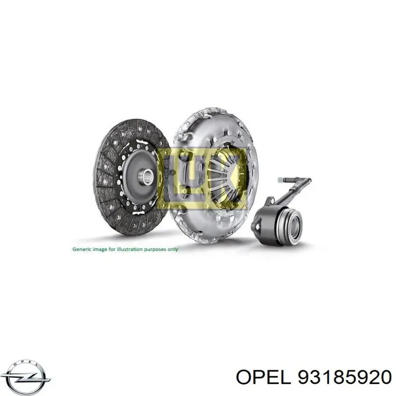 93185920 Opel kit de embrague (3 partes)