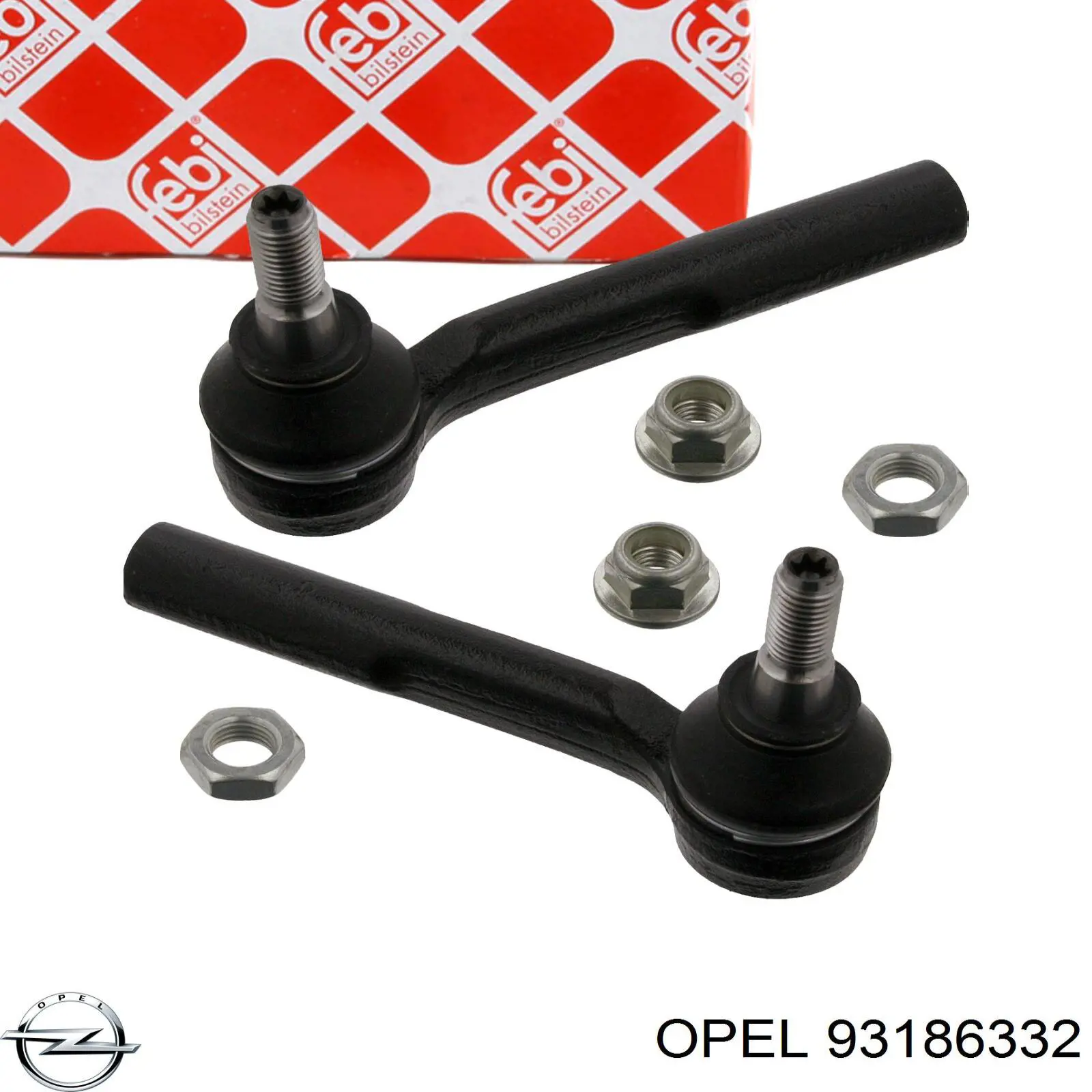 93186332 Opel rótula barra de acoplamiento exterior