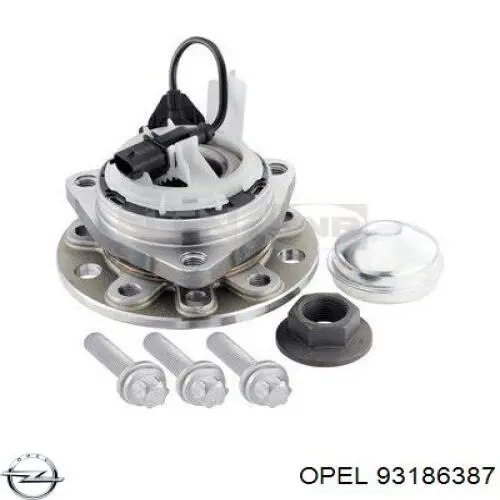 Buje de rueda delantero 93186387 Opel
