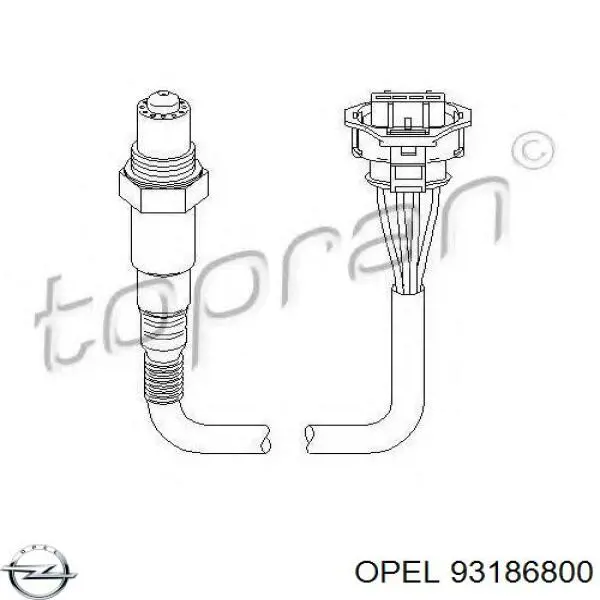 93186800 Opel sonda lambda sensor de oxigeno post catalizador
