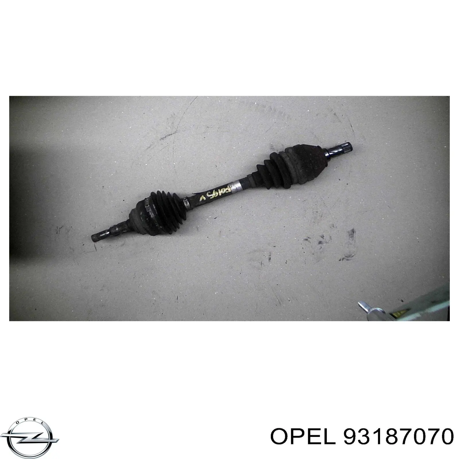 93187070 Opel árbol de transmisión delantero izquierdo