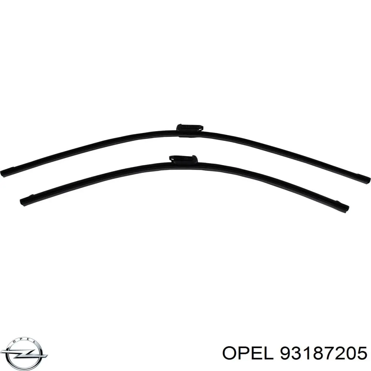 93187205 Opel limpiaparabrisas de luna trasera
