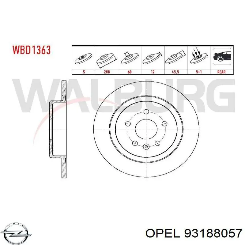 93188057 Opel juego completo de juntas, motor, inferior