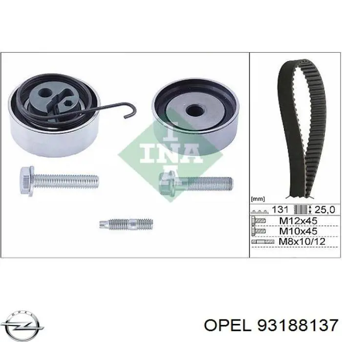 Juego de correas dentadas Opel 93188137 precio, desde 80,71 EUR