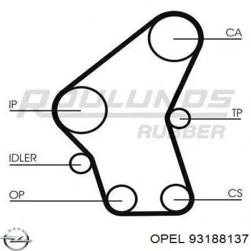 Comprar 93188137 Opel Kit de correa de distribución