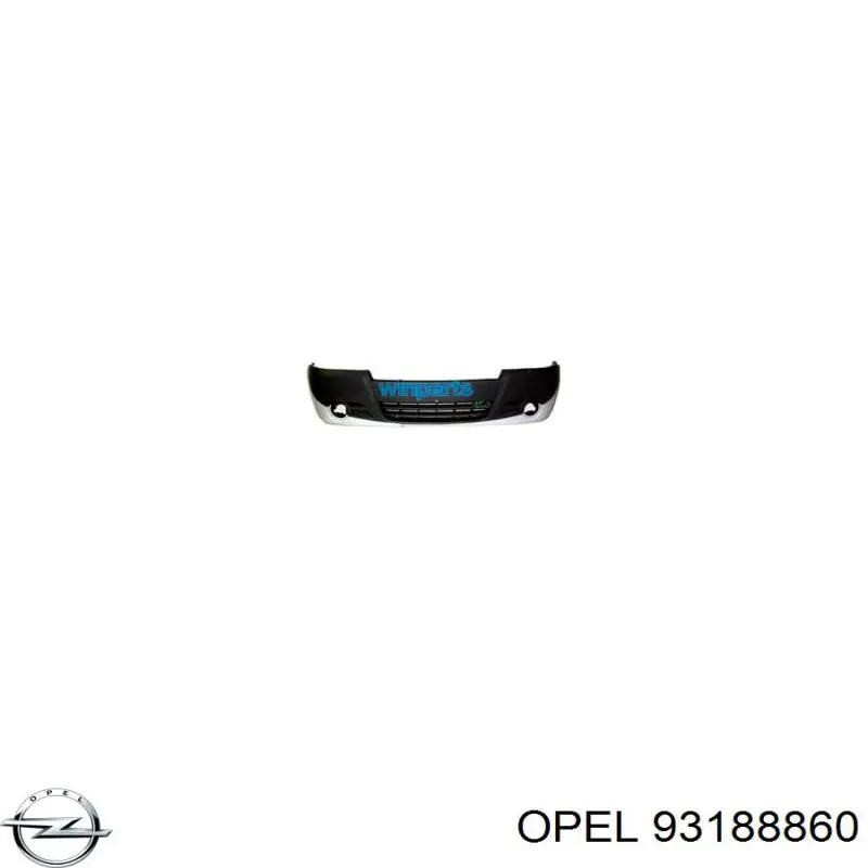 93188860 Opel parachoques delantero