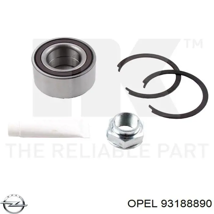 Cojinete de rueda delantero Opel 93188890 precio, desde 25,23 EUR