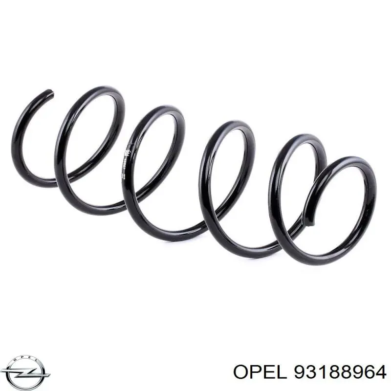 93188964 Opel muelle de suspensión eje delantero