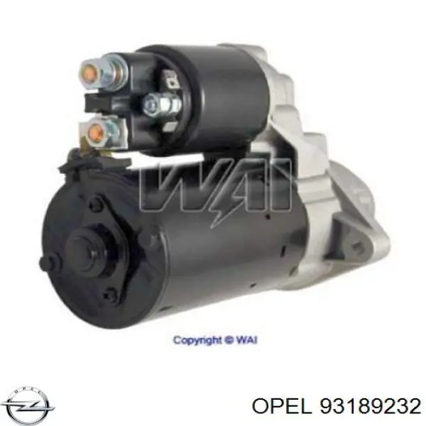 Arrancador Opel 93189232