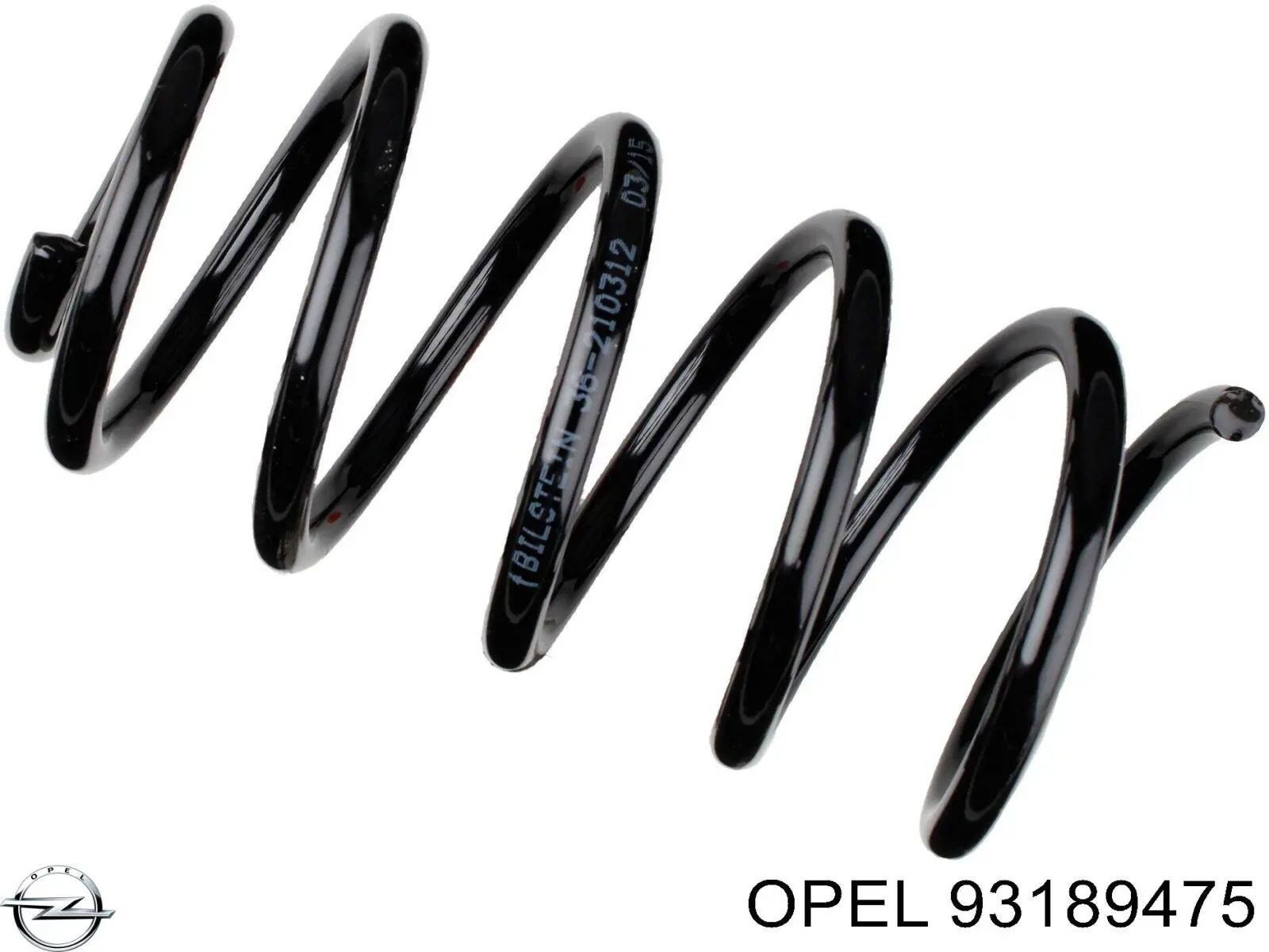 424116 Opel muelle de suspensión eje trasero