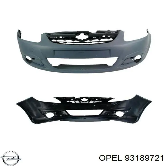 OPEL 93189721 parachoques delantero