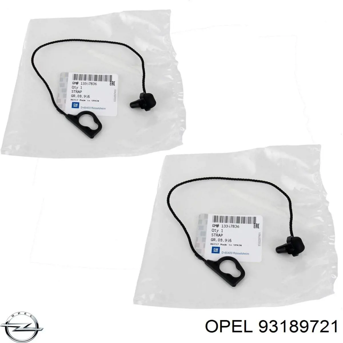 93189721 Opel paragolpes delantero