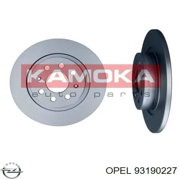 Disco de freno trasero Opel 93190227 precio, desde 32,85 EUR