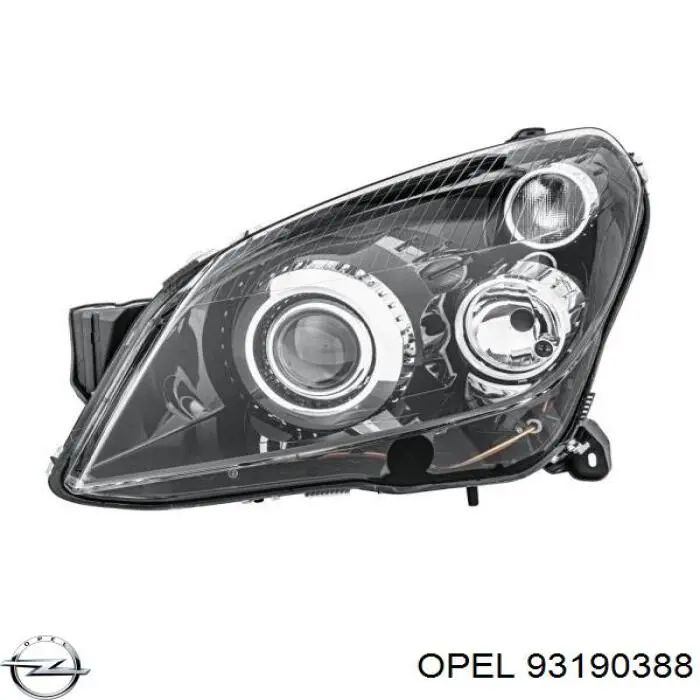 93190388 Opel faro izquierdo