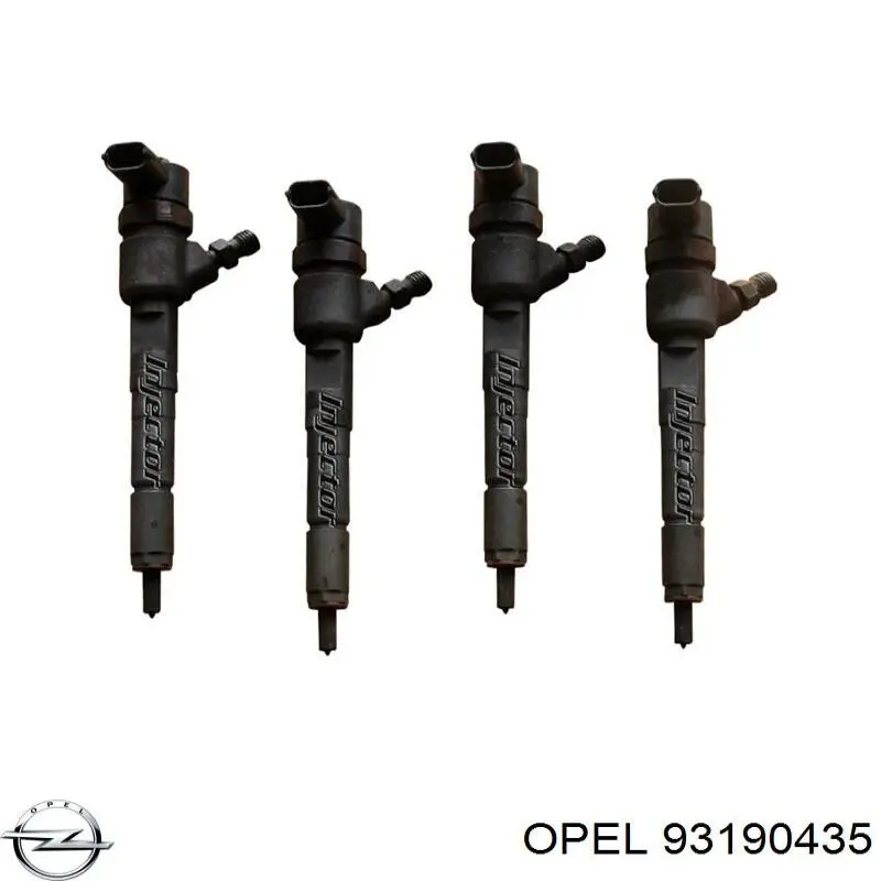 93190435 Opel inyector de combustible