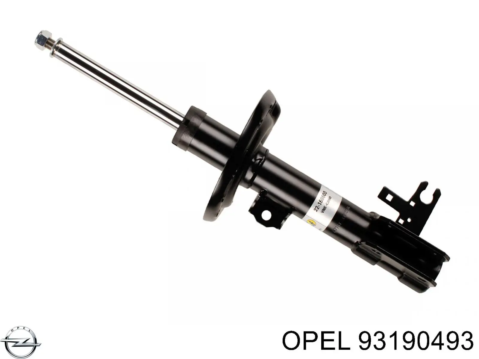 93190493 Opel amortiguador delantero derecho