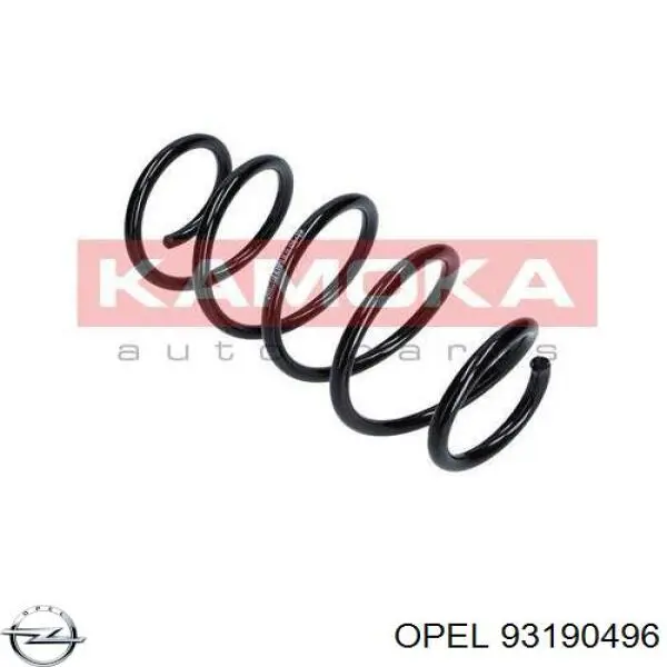 93190496 Opel muelle de suspensión eje delantero