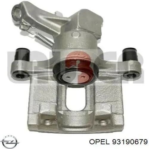 93190679 Opel pinza de freno trasero derecho