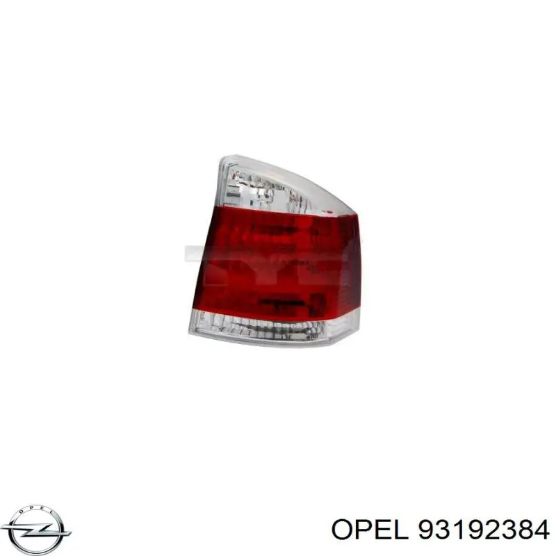 93192384 Opel piloto posterior derecho